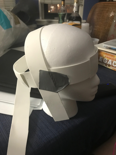 Notice the wig head is WAY smaller than mine. Don’t assume becuse its a head that fitting it to the wig head means it will fit you. It won’t.